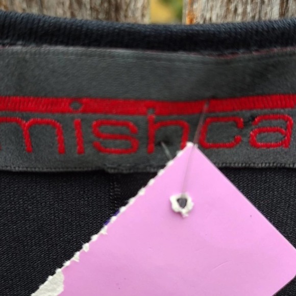 Striped Shift Dress T-Shirt Dress Cotton Striped Crew Collar Geo Print Black - Picture 6 of 7